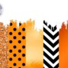 Halloween Orange and Black Brush Strokes - Image 2