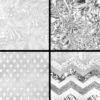 Silver Foil Digital Papers - Image 2