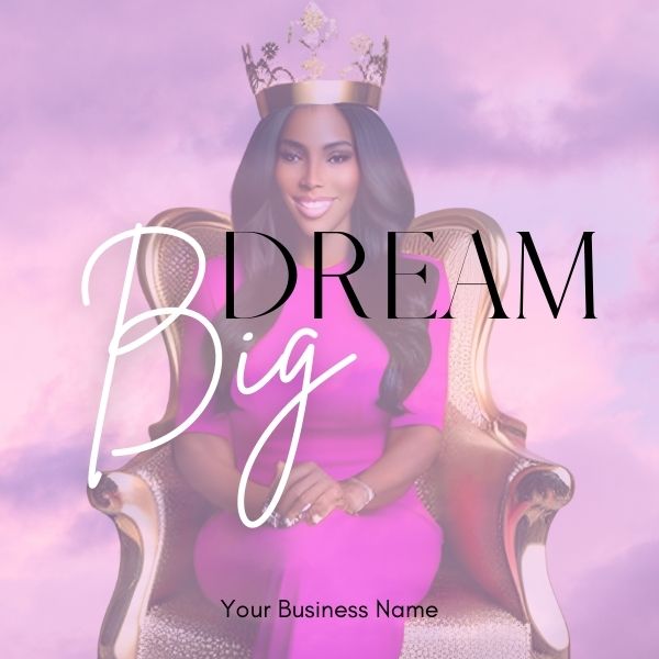 Dream Big Social Media Quote - Etsy