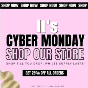 DIY Cyber Monday Wigs Flyer