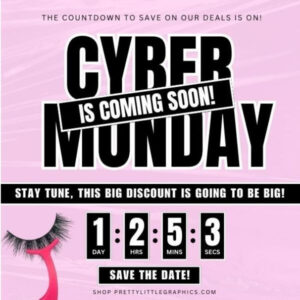 DIY Cyber Monday Coming Soon Flyer for Hair Business