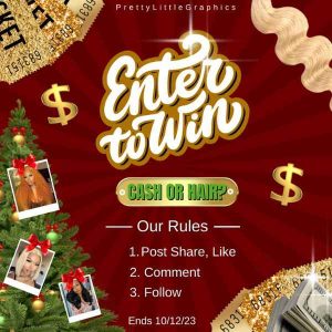 DIY Xmas Giveaway Hair Flyer