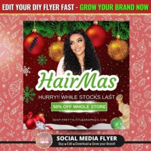 DIY Xmas Hair Flyer for the Holidays