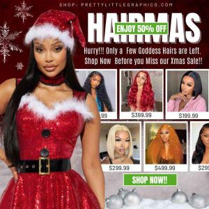 DIY Xmas Sales Hair Flyer