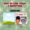 DIY Xmas Booking Beauty Flyer - Image 2