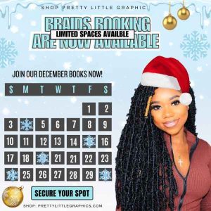 DIY December Bookings Flyer