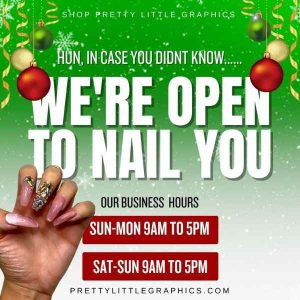 DIY Holiday Business Hours Flyer