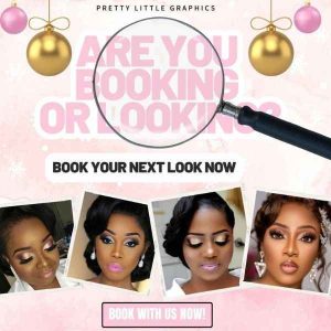 DIY Looking or Booking Xmas Flyer