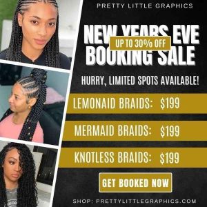 DIY New Years Booking Flyer