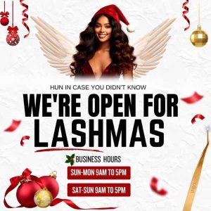 DIY Xmas Opening Hours Lash Flyer