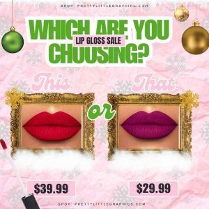 DIY Xmas This or That Beauty Flyer