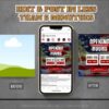 DIY Independence Business Hour Flyers for Social Media