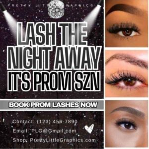 DIY Lash Flyer for Prom